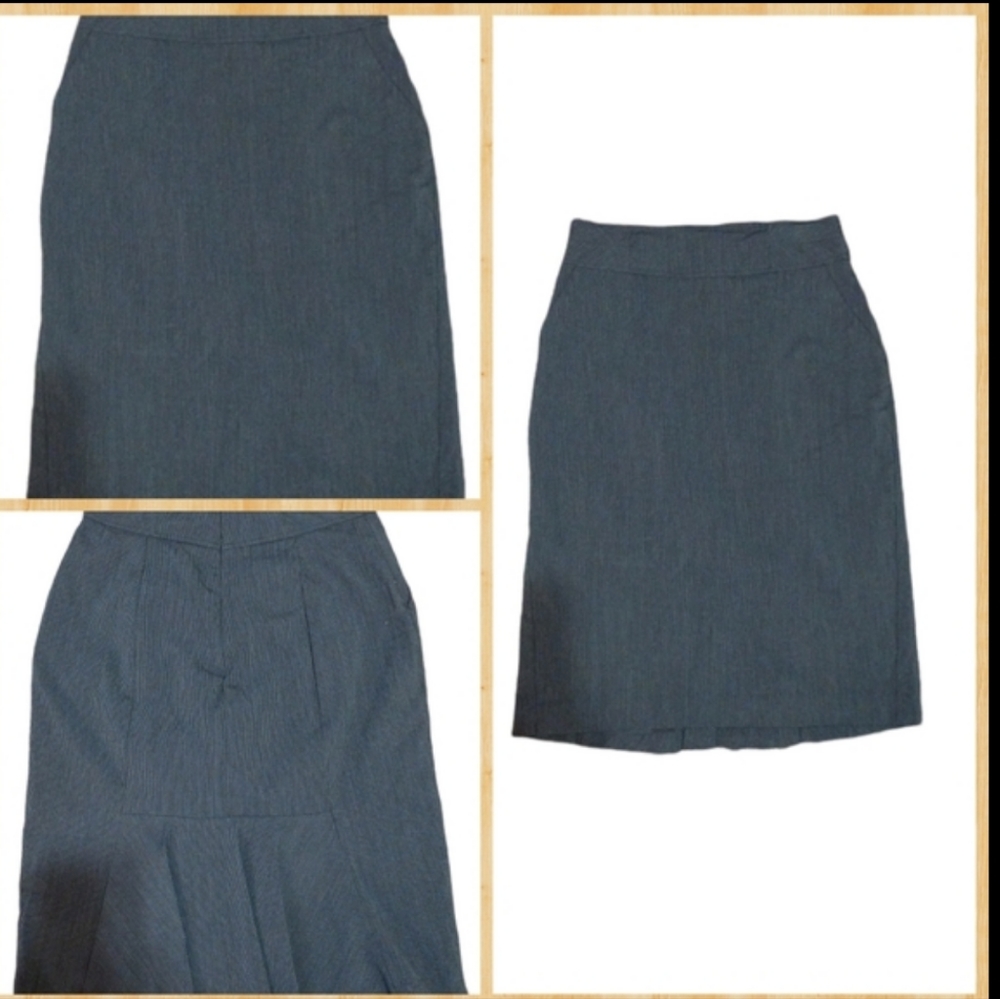 PENCIL SKIRT WORTHINGTON size 8 Gray Career Skirt